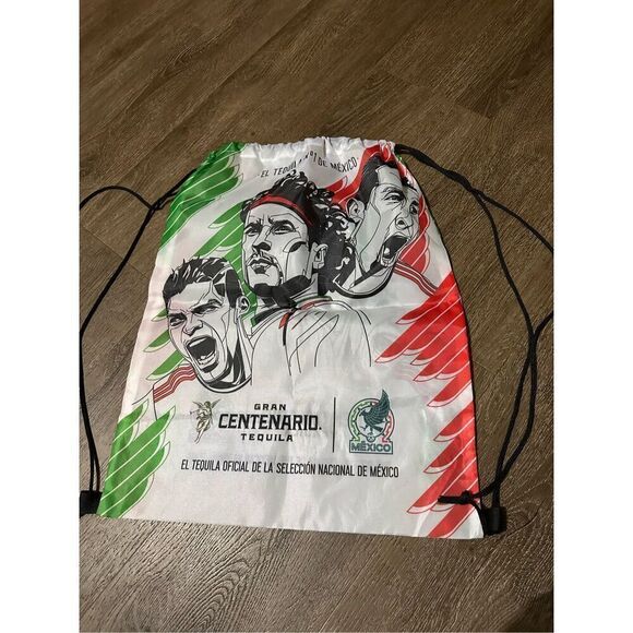 Gran Centenario Tequila Mexican Team Promo Nylon Drawstring Bag Backpack Soccer - Picture 3 of 5